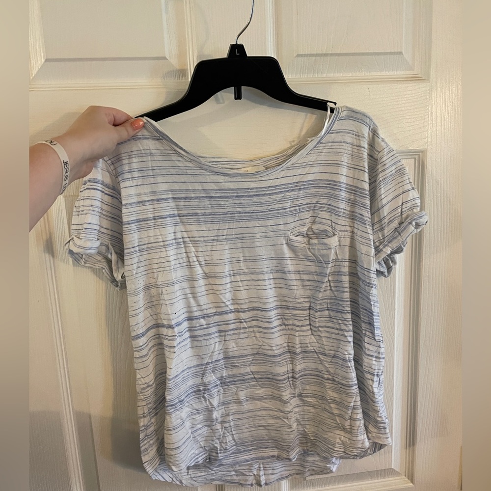 Blue & White Striped Tee